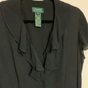 Ralph Lauren Black Silk Maxi Dress